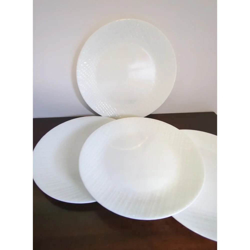 Corelle Vitrelle 4-Piece Linen Weave Dinnerware 10.5